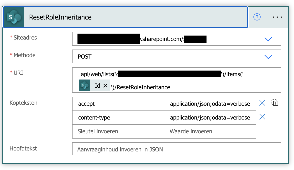 Reset permissions on a SharePoint list item using Power Automate – Gwen ...